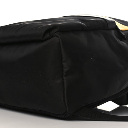 Fendi Nylon Vitello Elite Monster Eyes Rounded Backpack Black Yellow 9 of 9