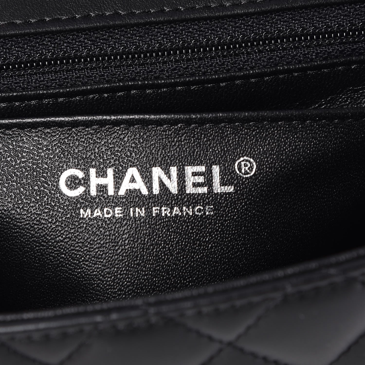Chanel Lambskin Quilted Mini Square Flap Black 6 of 8