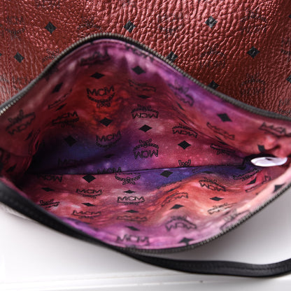 MCM Metallic Visetos Reversible Shopper Tote Scooter Red 13 of 16
