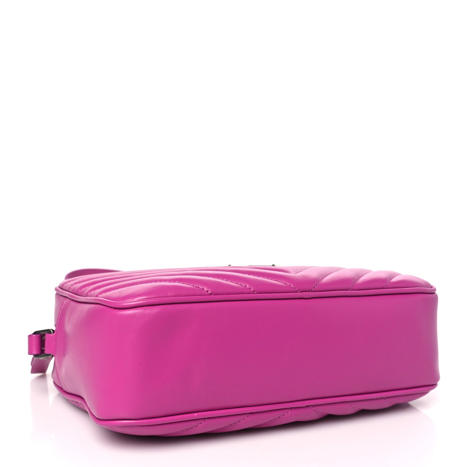 Saint Laurent Calfskin Matelasse Monogram Lou Camera Bag Electric Fuchsia 4 of 11