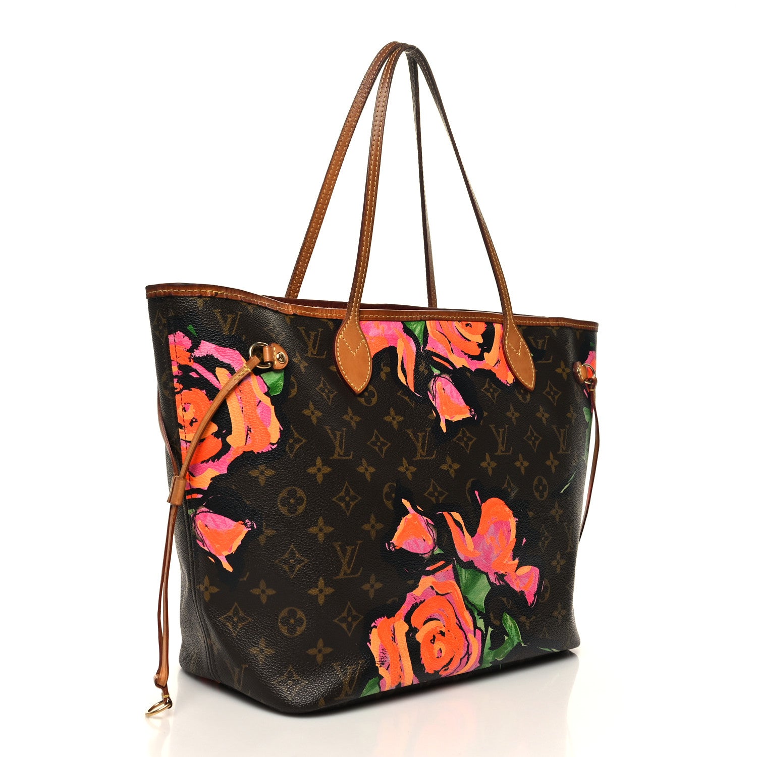 Louis Vuitton Monogram Roses Neverfull MM 3 of 13