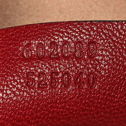 Gucci Sakai Be Green Calfskin Horsebit 1955 Cinch Top Messenger Bag New Cherry Red 7 of 10