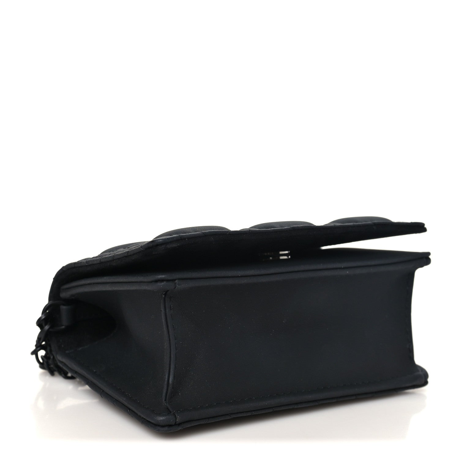 Christian Dior Ultra Matte Calfskin Cannage Mini Waist Pouch on Chain Black 4 of 10