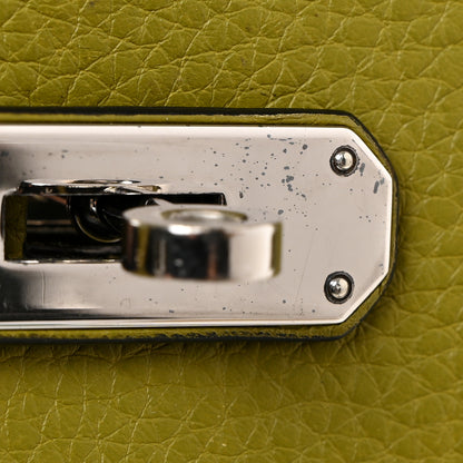 Hermes Taurillon Clemence Birkin 35 Vert Chartreuse 23 of 24