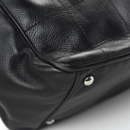 Chanel Caviar Square Stitched Tote Black 12 of 14