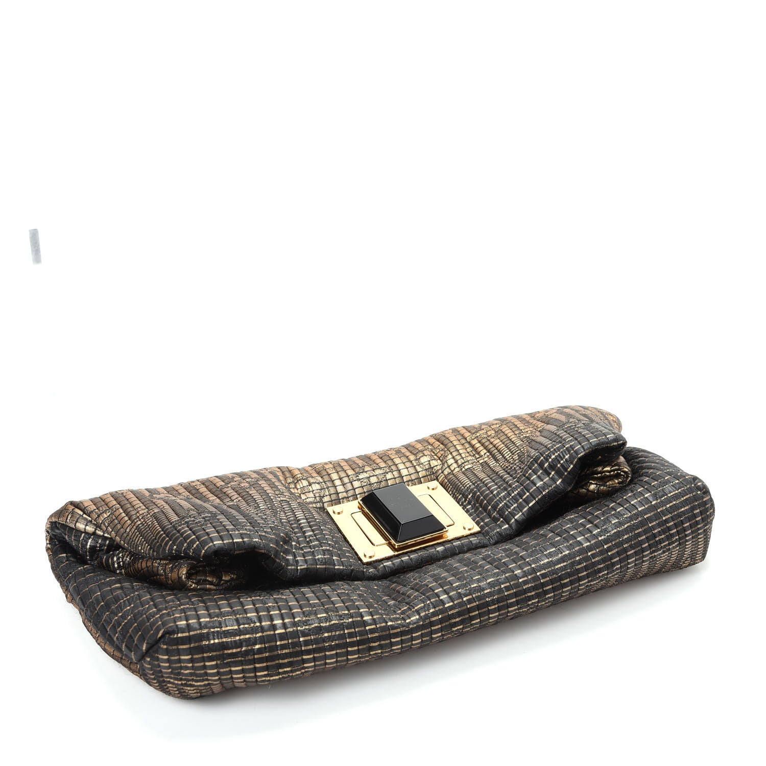 Louis Vuitton Jacquard Quilted Monogram Altair Clutch Bronze 4 of 7