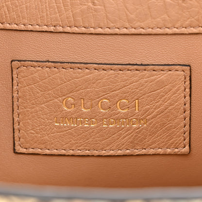Gucci Snakeskin Ostrich Calfskin Small Jackie 1961 Hobo Beige Blue 7 of 15