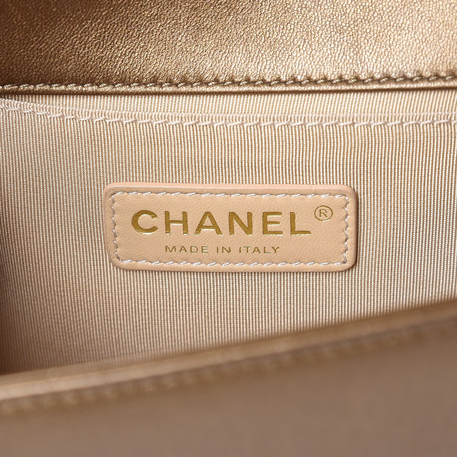 Chanel Metallic Lambskin Medium Boy Flap Gold 6 of 6