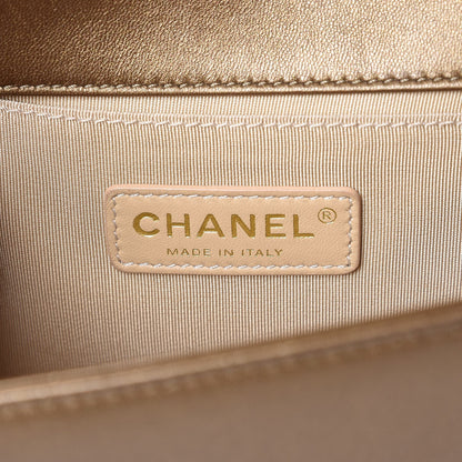 Chanel Metallic Lambskin Medium Boy Flap Gold 6 of 6