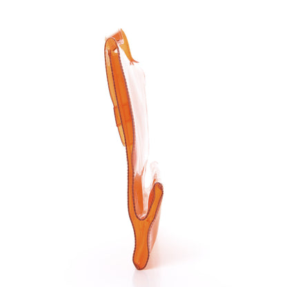 Hermes Vinyl Souvenir De L'Exposition Kelly Orange 10 of 12