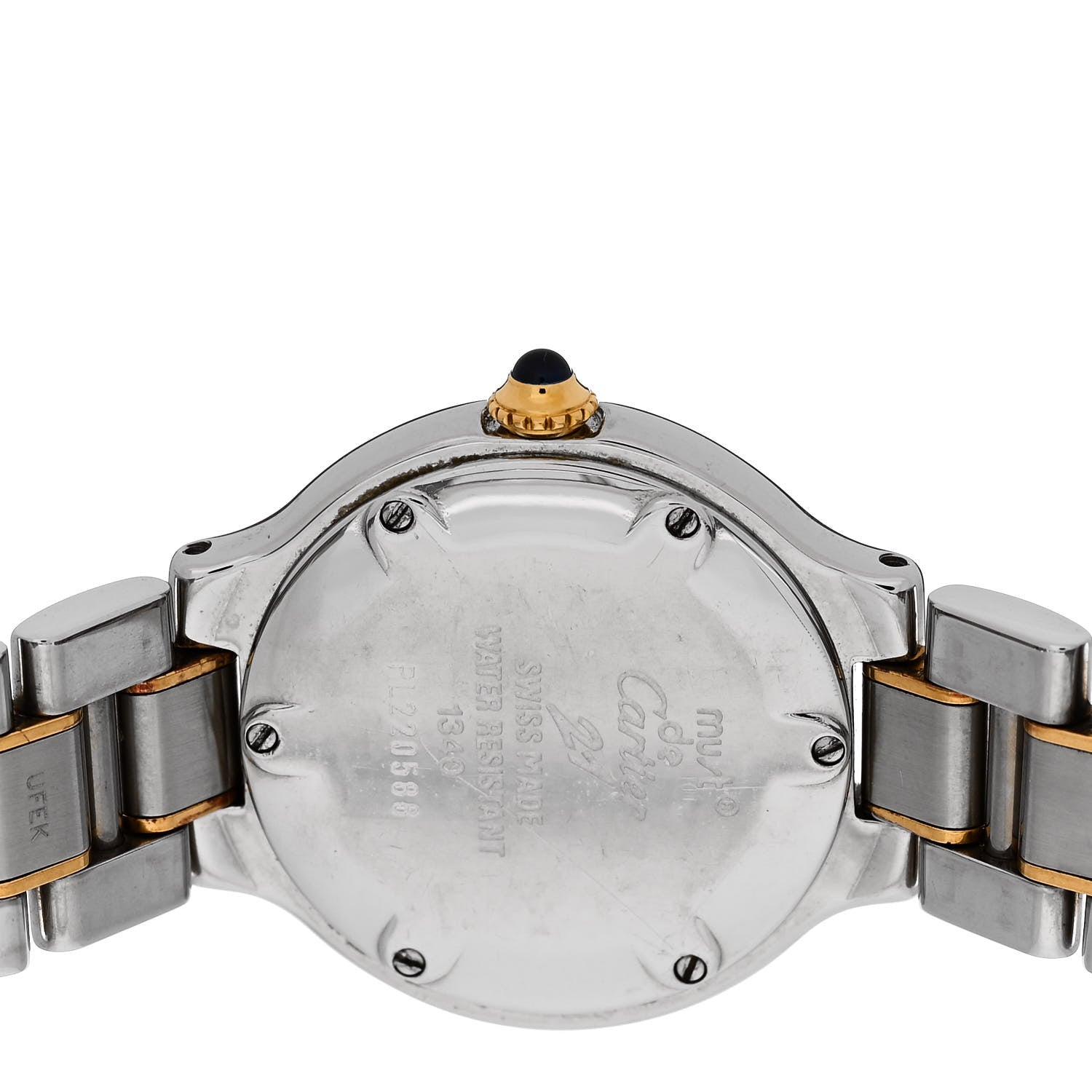 Cartier Stainless Steel 18K Yellow Gold 28mm Must de 21 Quartz Watch 4 of 4