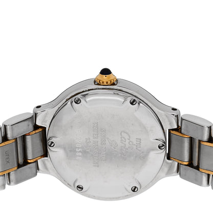 Cartier Stainless Steel 18K Yellow Gold 28mm Must de 21 Quartz Watch 4 of 4