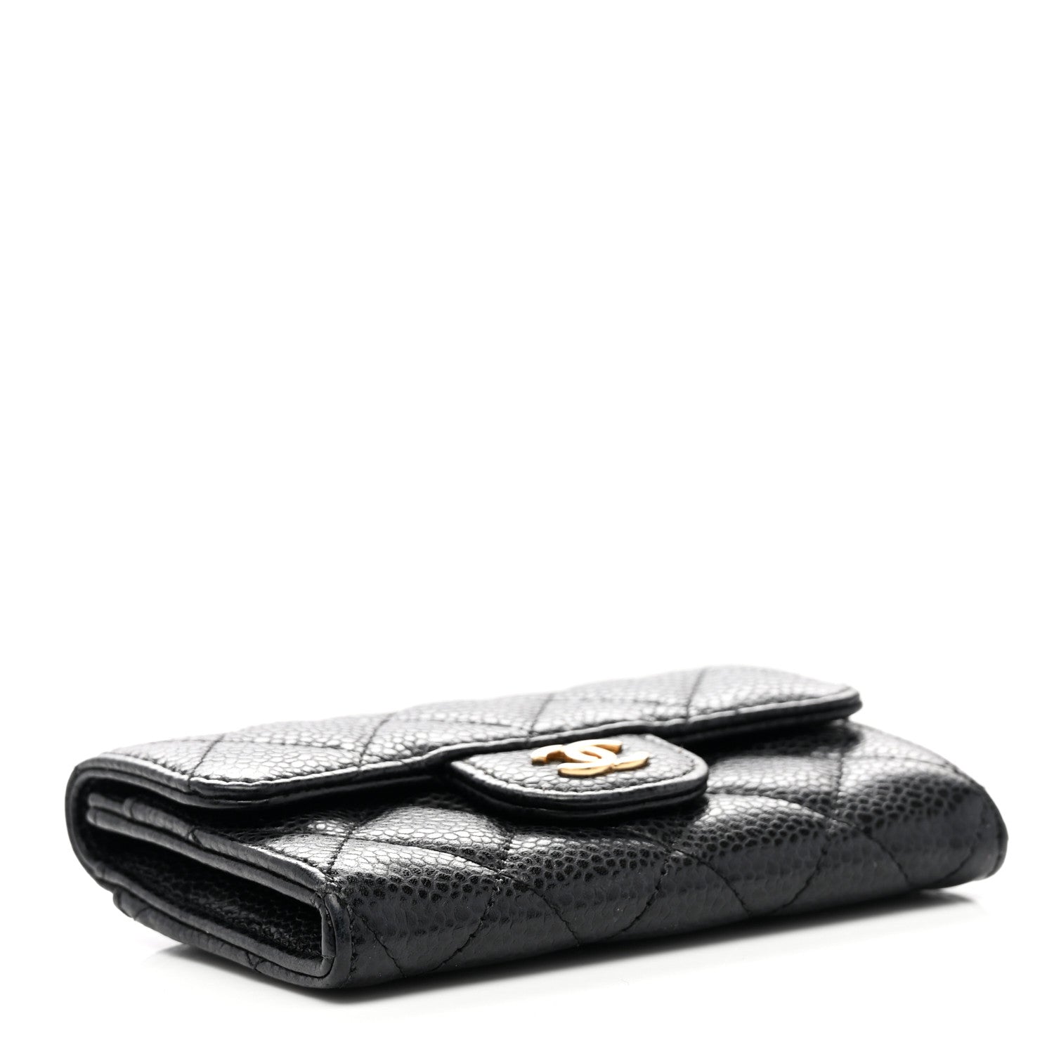 Chanel Caviar Quilted Flap Card Holder Black 4 of 8
