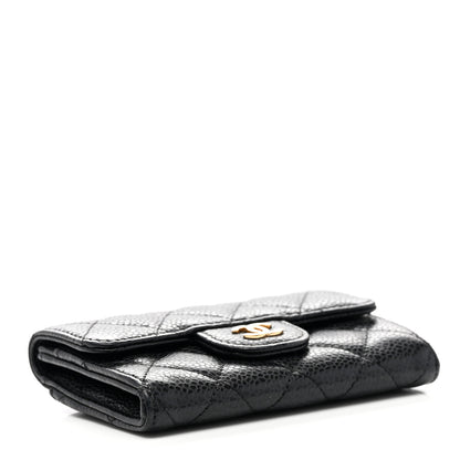 Chanel Caviar Quilted Flap Card Holder Black 4 of 8