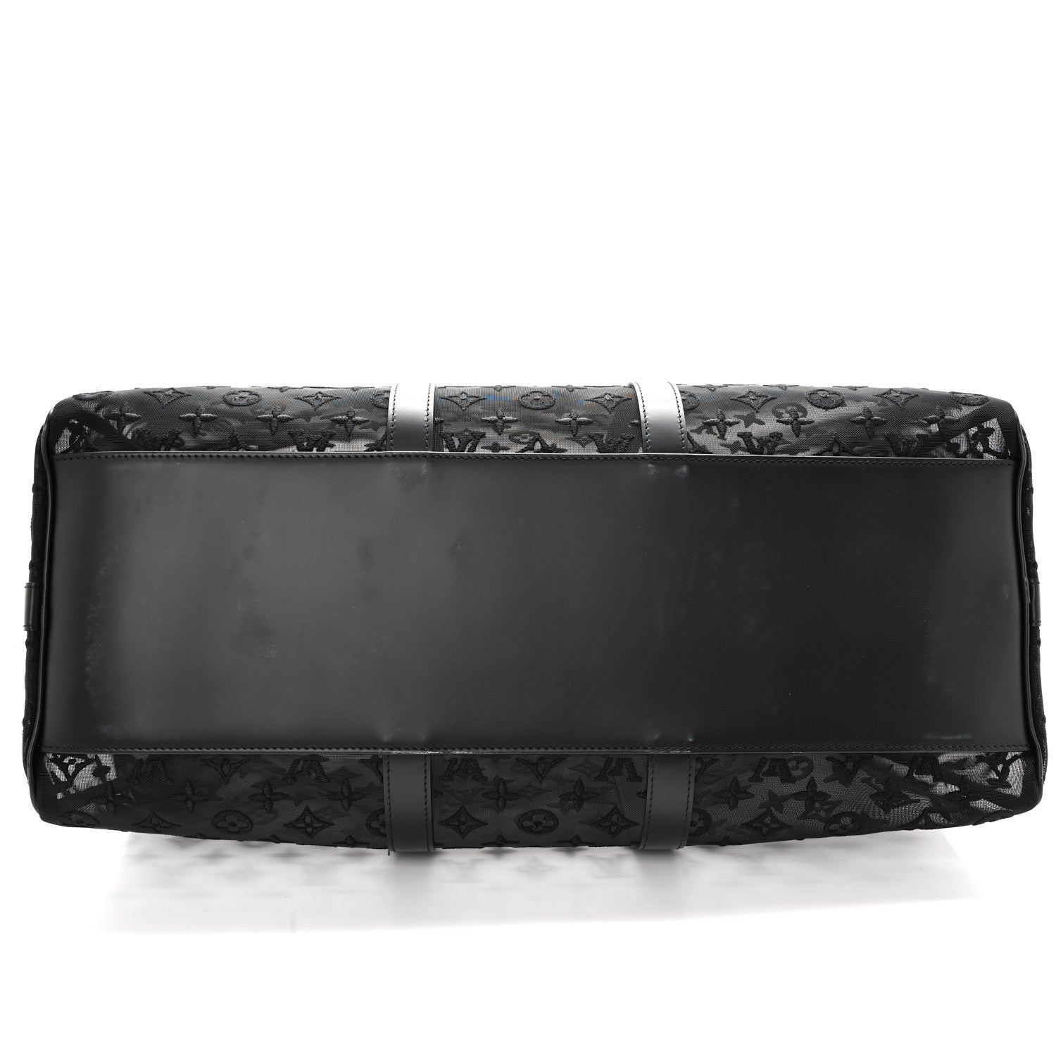 Louis Vuitton Monogram See Through Keepall Bandouliere 50 Black 8 of 11