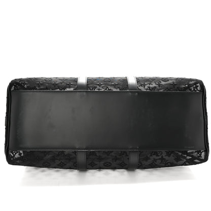 Louis Vuitton Monogram See Through Keepall Bandouliere 50 Black 8 of 11