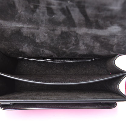 Saint Laurent Metallic Calfskin Small Monogram Sunset Fuchsia 4 of 12