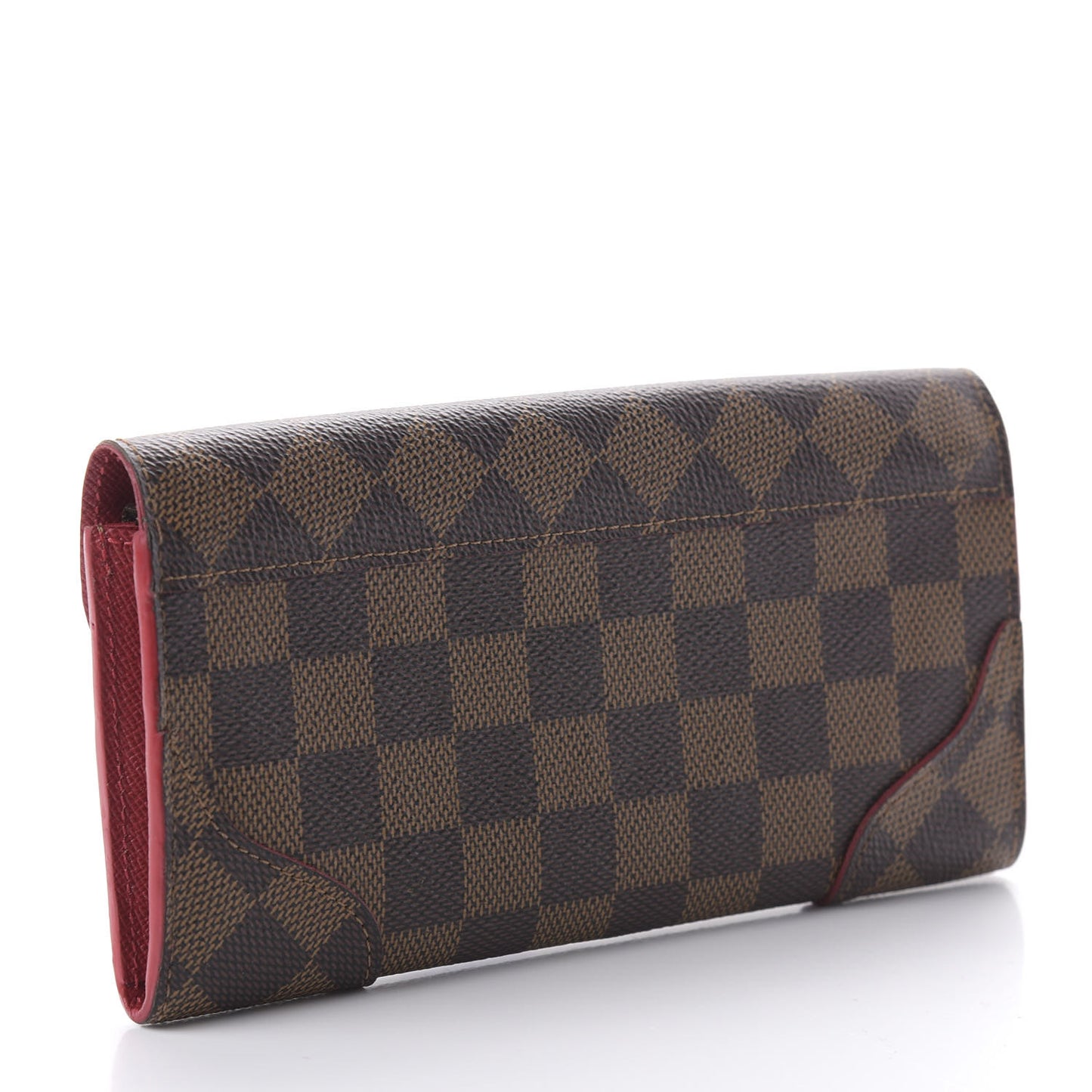 Damier Ebene Caissa Wallet Cherry