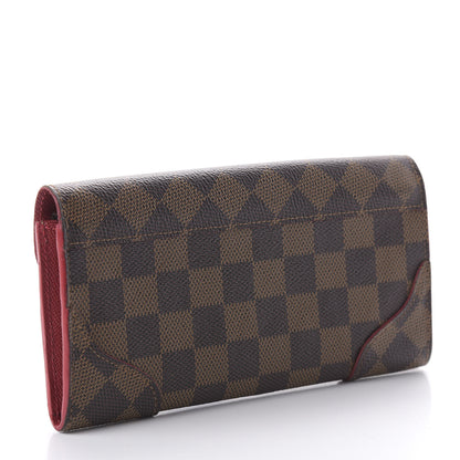 Louis Vuitton Damier Ebene Caissa Wallet Cherry 3 of 10