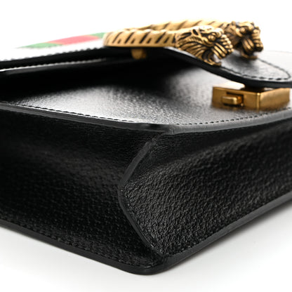 Gucci Calfskin Web Mini Dionysus Shoulder Bag Black 10 of 11