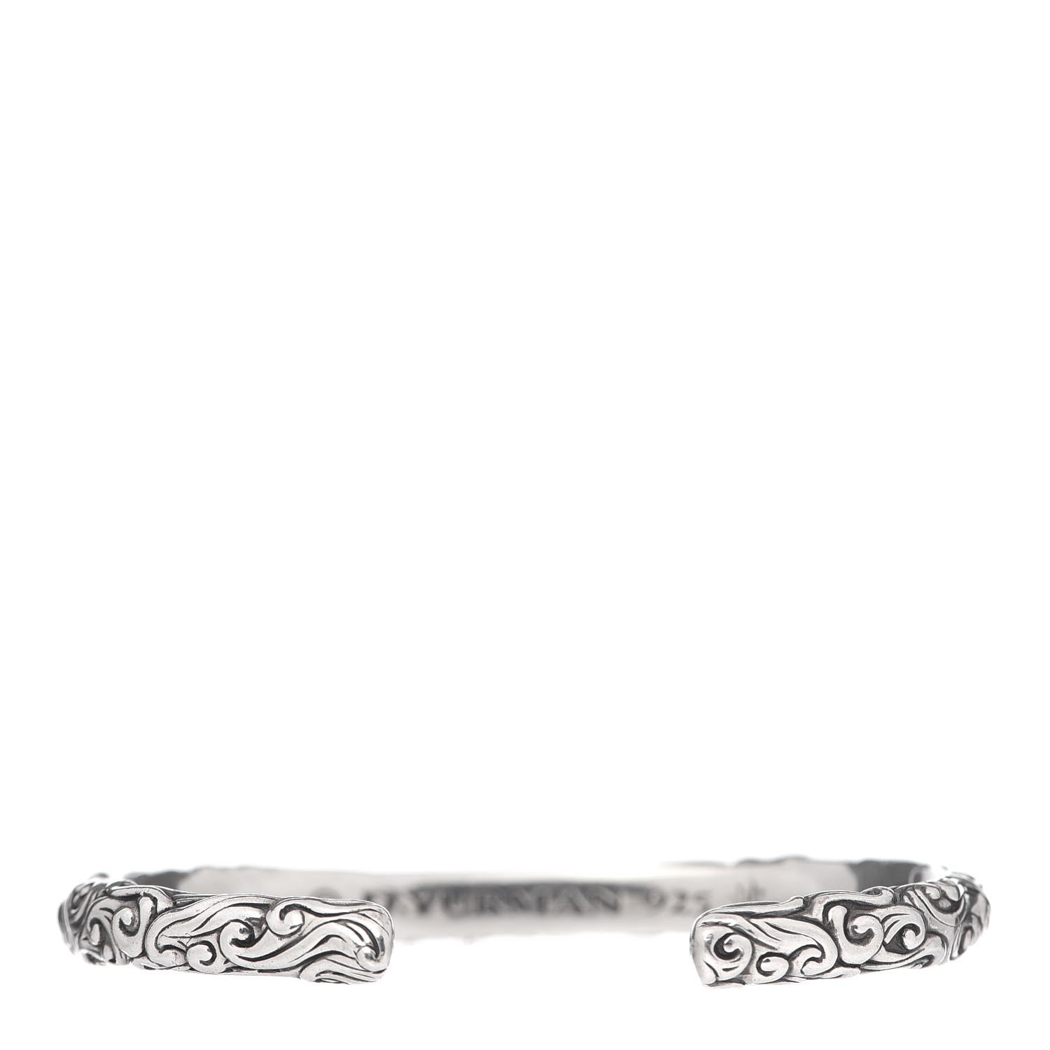 David Yurman Sterling Silver Wave Cuff Bracelet 3 of 4