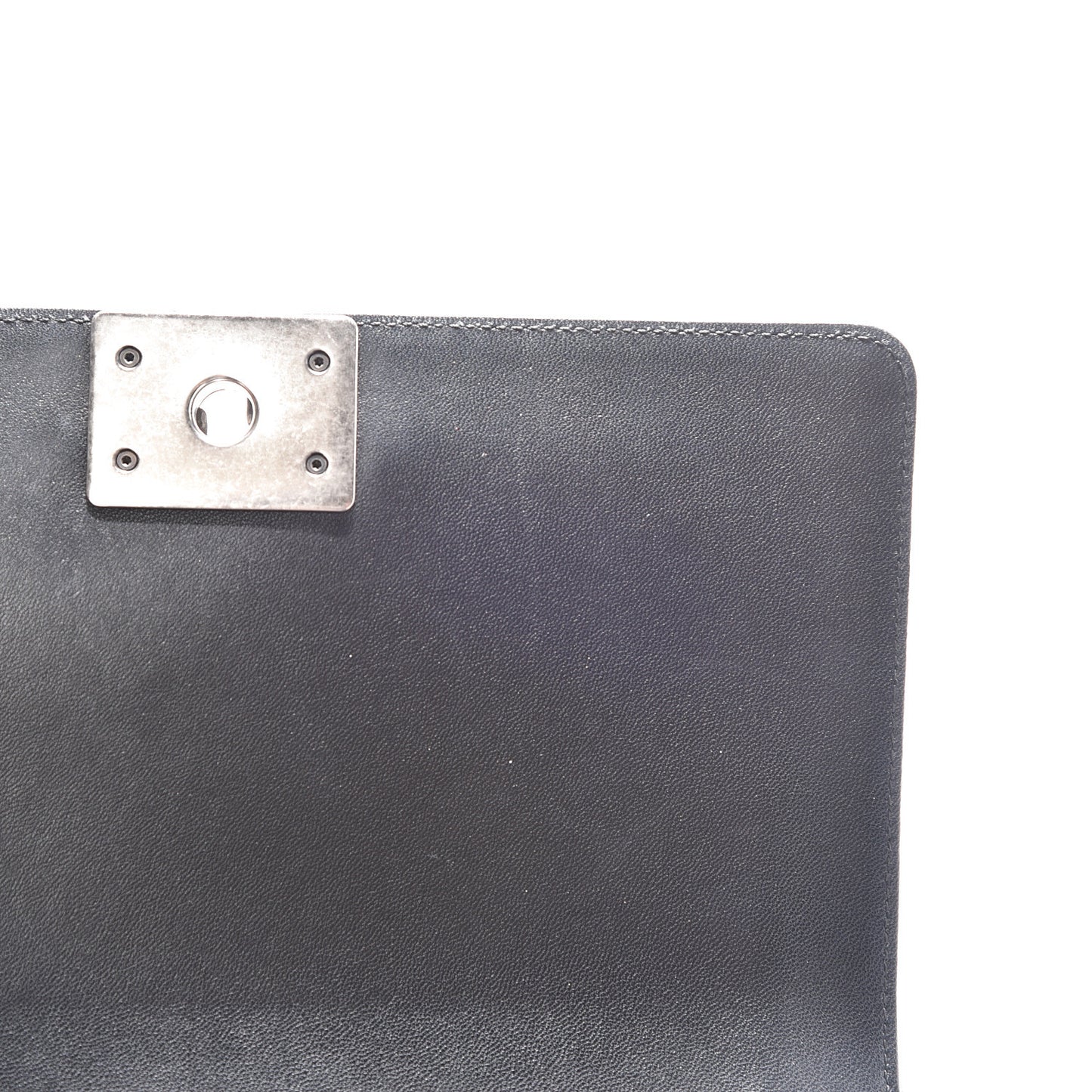 Lambskin Quilted Medium Boy Flap Black