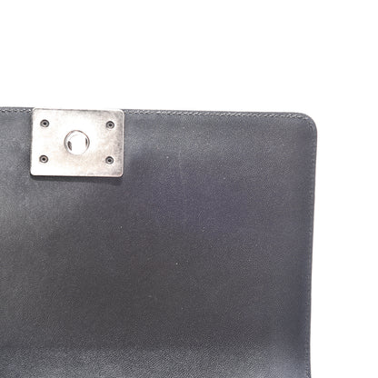 Chanel Lambskin Quilted Medium Boy Flap Black 10 of 17