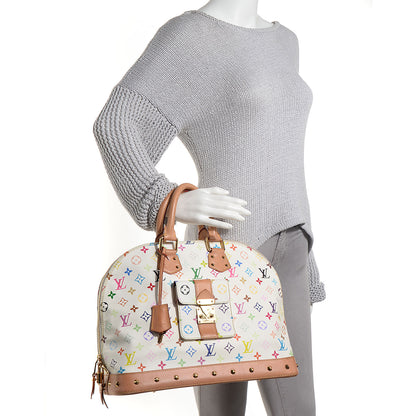 Louis Vuitton Monogram Multicolor Alma GM White 2 of 7