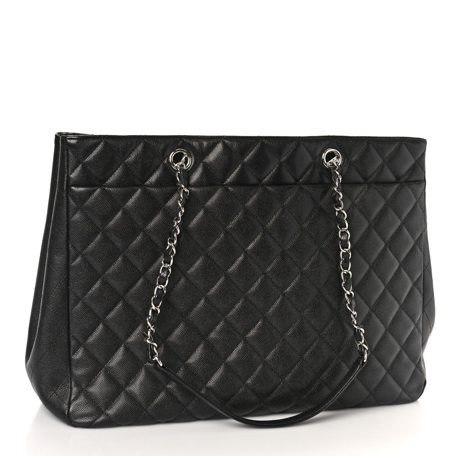 Chanel Caviar Quilted Large Shopping Tote Black 3 of 9
