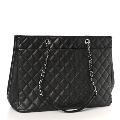Chanel Caviar Quilted Large Shopping Tote Black 3 of 9