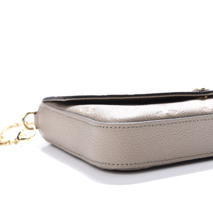 Louis Vuitton Empreinte Pochette Felicie Chain Wallet Tourterelle 11 of 12