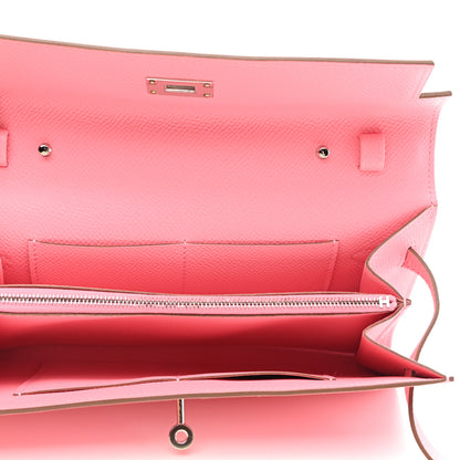 Hermes Epsom Kelly Wallet To Go Rose Confetti 4 of 8