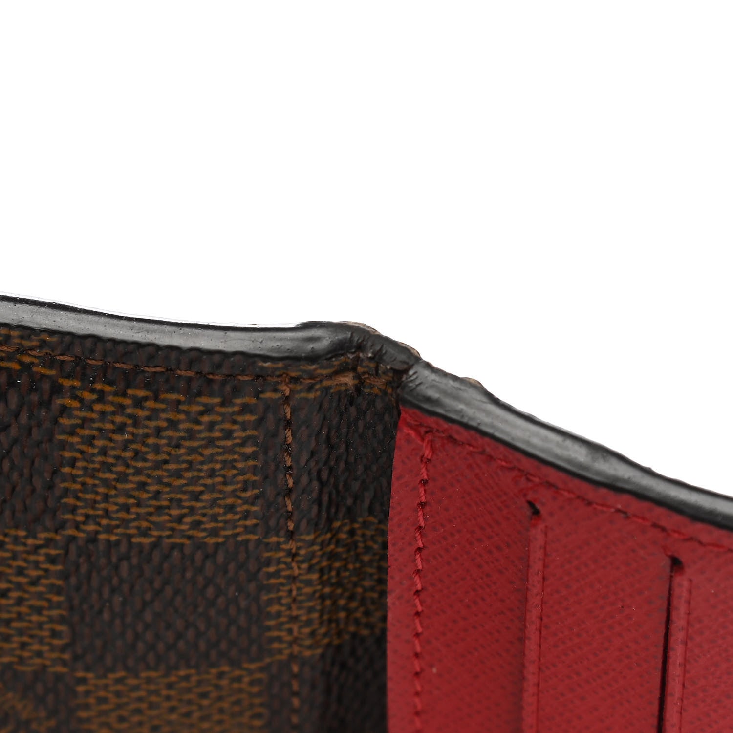 Louis Vuitton Damier Ebene Josephine Wallet Red 9 of 11