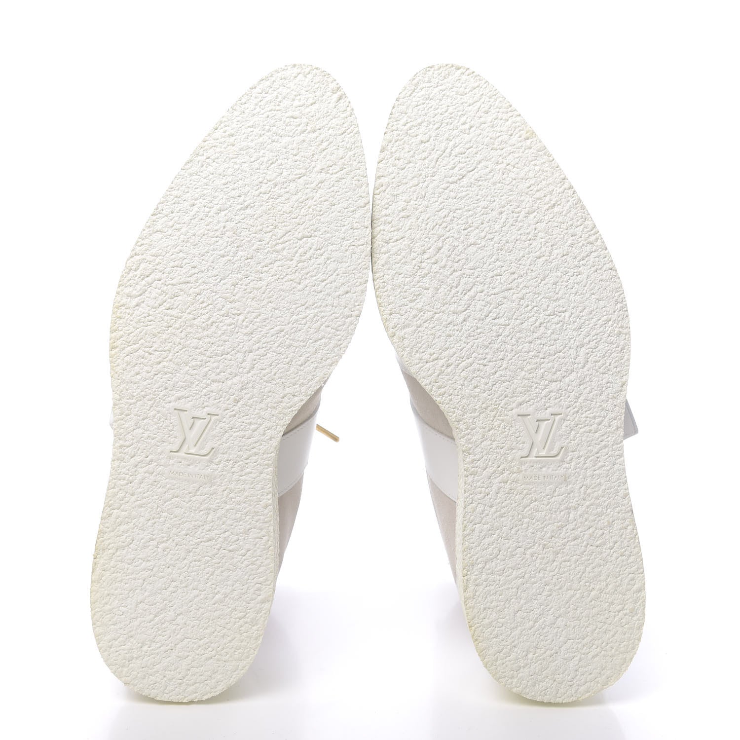 Louis Vuitton Calfskin Suede Mens Creeper Ankle Boots 8 White 5 of 8