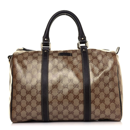 Gucci Crystal Monogram Medium Joy Boston Dark Brown 1 of 11