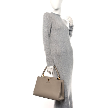 Louis Vuitton Taurillon Capucines MM Galet 2 of 11