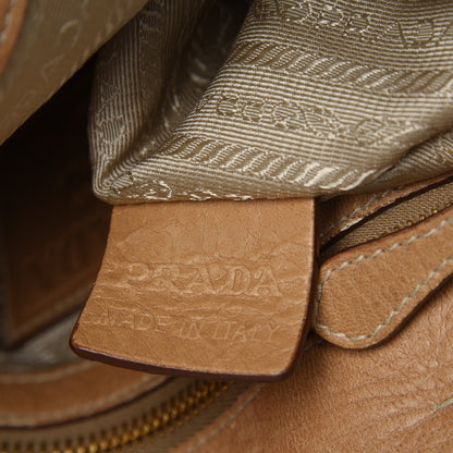 Prada Cervo Deerskin Shopping Satchel Naturale 8 of 9