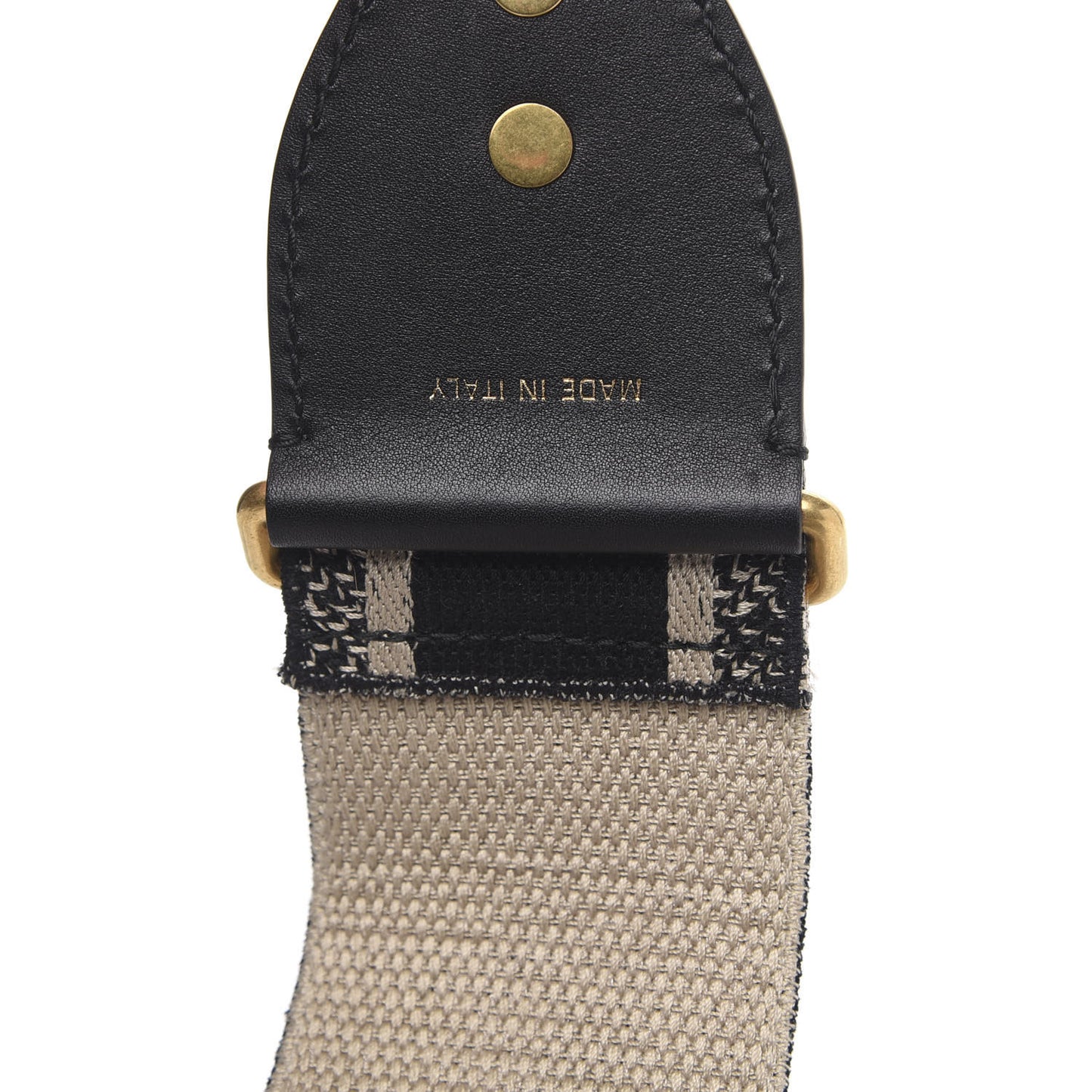 Canvas Embroidered Shoulder Strap Blue