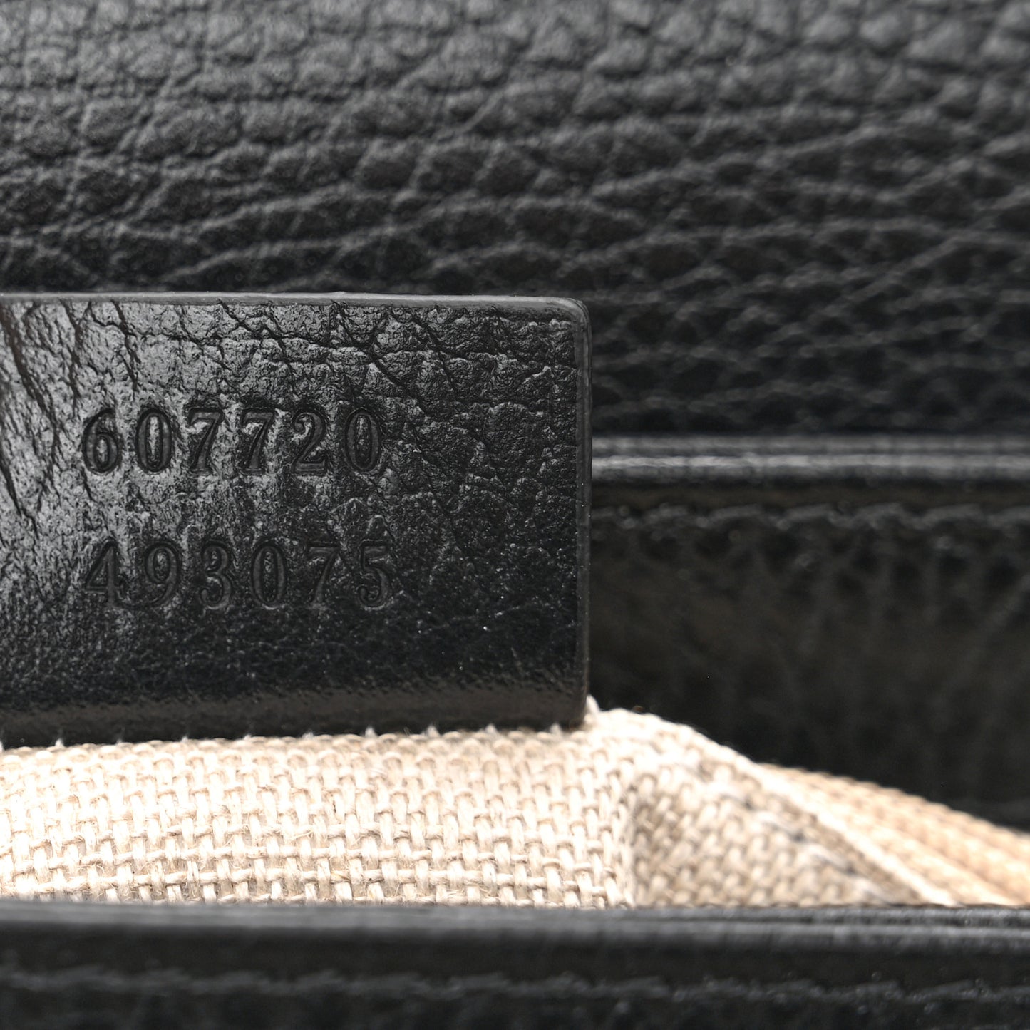 Dollar Calfskin Interlocking G Crossbody Bag Black