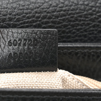 Gucci Dollar Calfskin Interlocking G Crossbody Bag Black 7 of 10