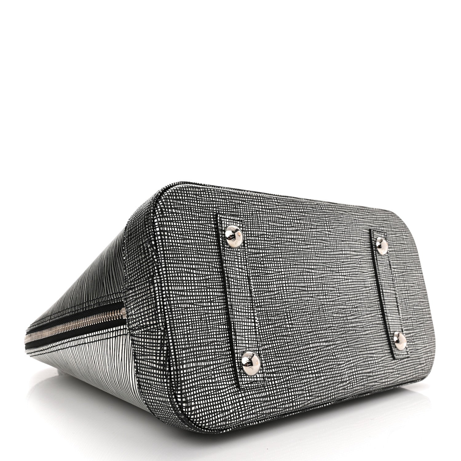 Louis Vuitton Metallic Epi Alma PM Black Silver 4 of 10