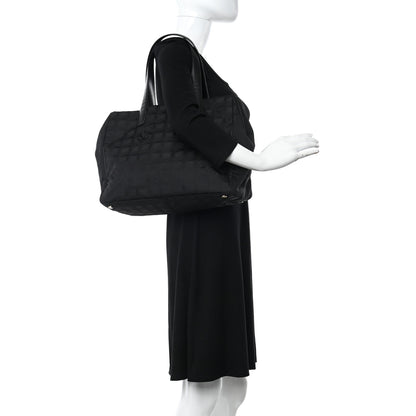 Chanel Nylon Large Travel Tote Black 2 of 10