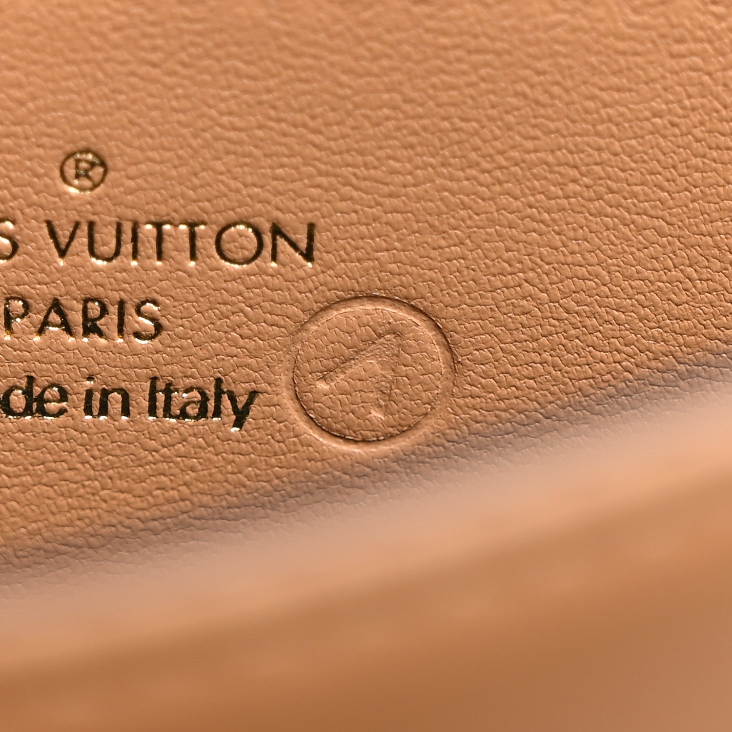 Louis Vuitton Lambskin Embossed Monogram Pochette Coussin Camel 10 of 10