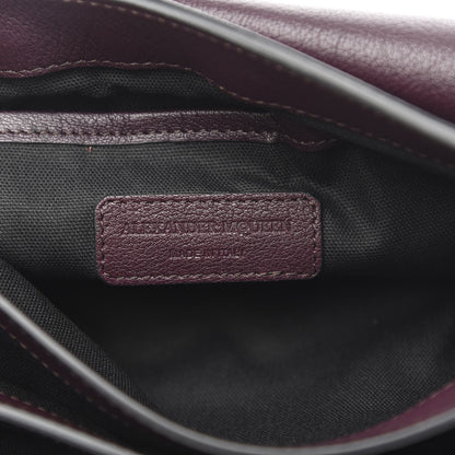 Alexander McQueen Grained Calfskin Twin Skull Chain Crossbody Burgundy 6 of 9