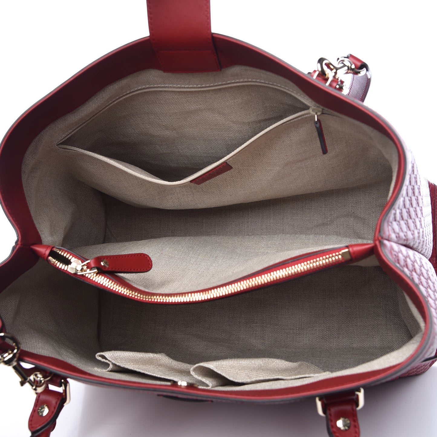 Soft Microguccissima Large Tote Red
