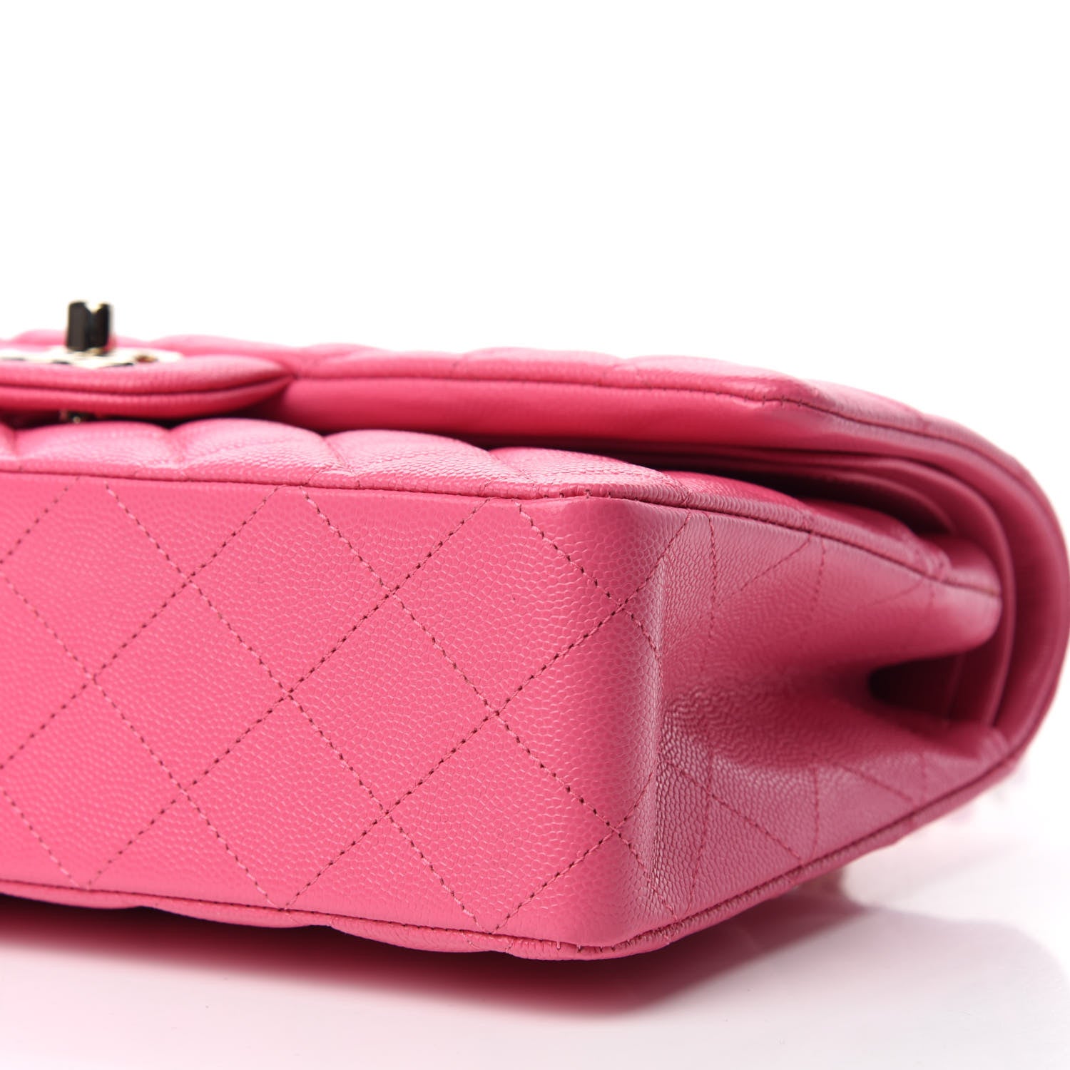 Chanel Caviar Quilted Medium Double Flap Pink 7 of 11