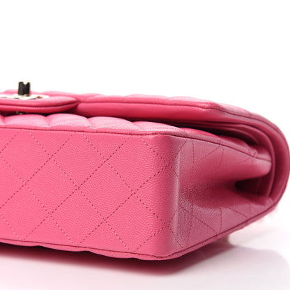 Chanel Caviar Quilted Medium Double Flap Pink 7 of 11