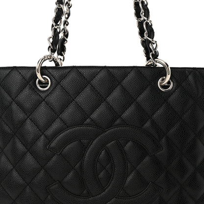 Chanel Caviar Quilted Grand Shopping Tote GST Black 8 of 14