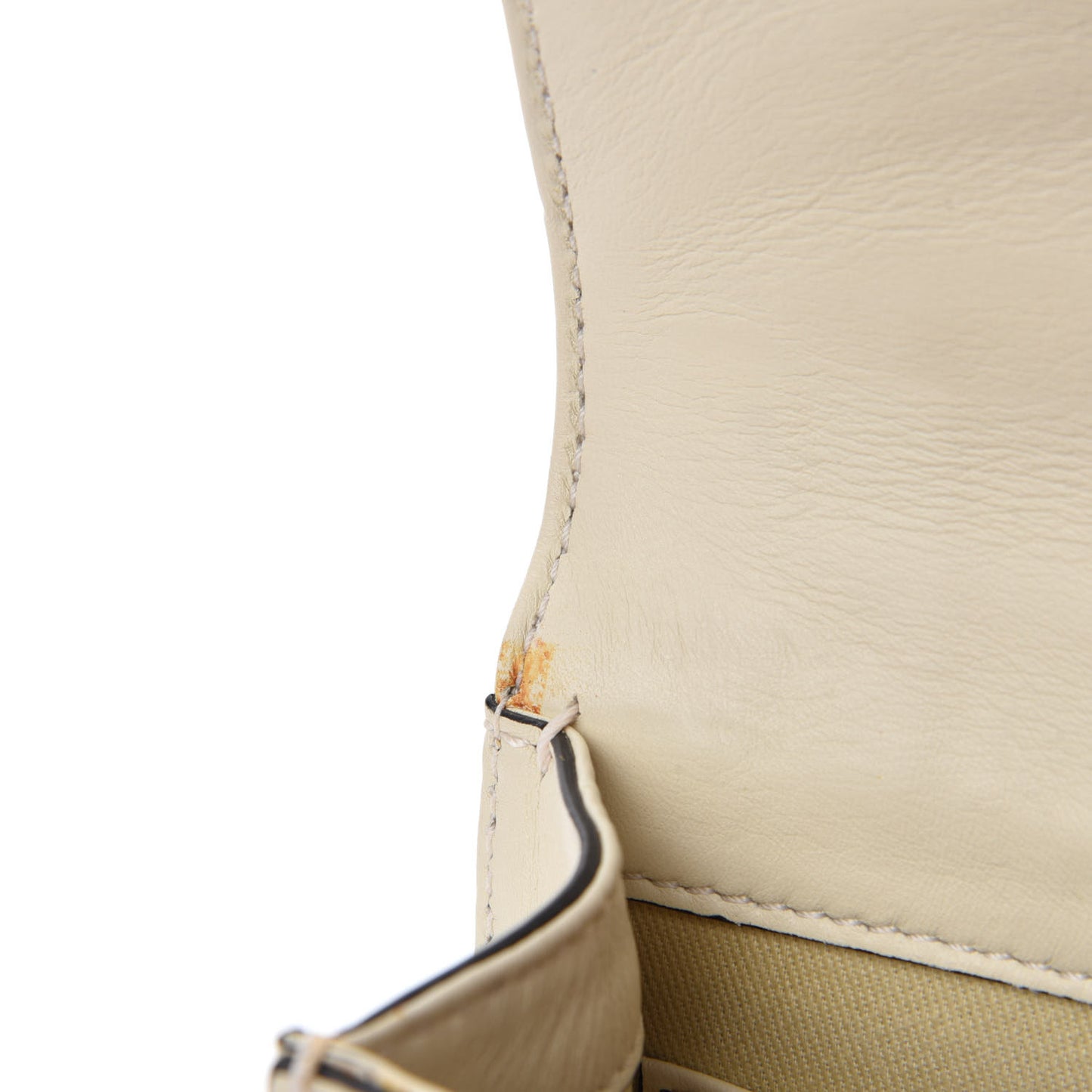Vitello Mini Glam Lock Rockstud Flap White