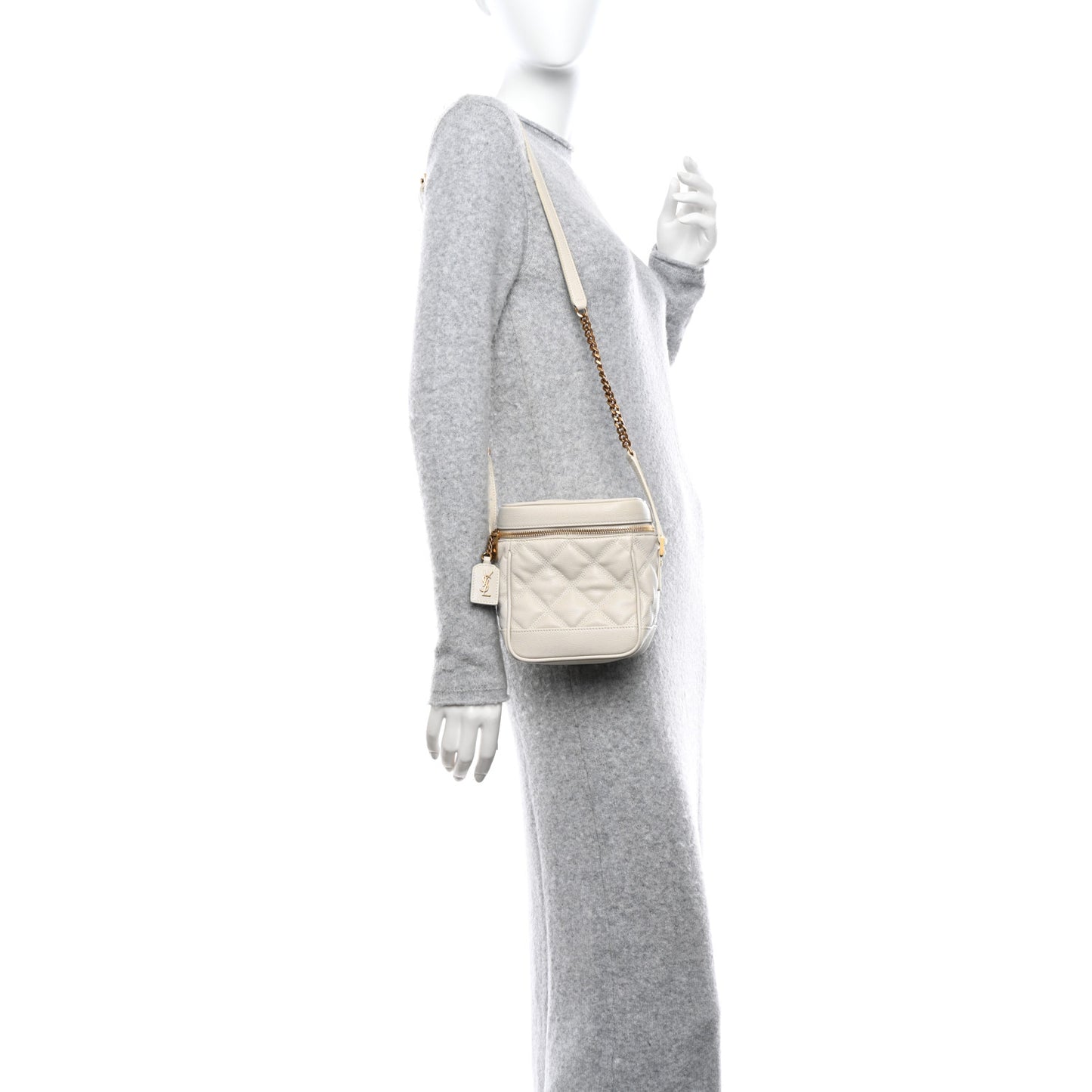Grain de Poudre Quilted 80's Vanity Bag Crema Soft Crema Soft